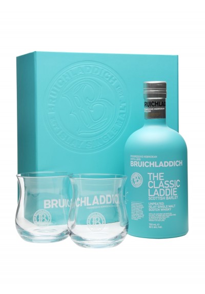 BRUICHLADDICH Scottish Barley 50% - coffret 2 verres