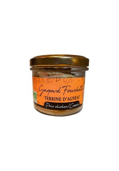 TERRINE D'AGNEAU AUX POIS CHICHES ET CUMIN 90GR BIO