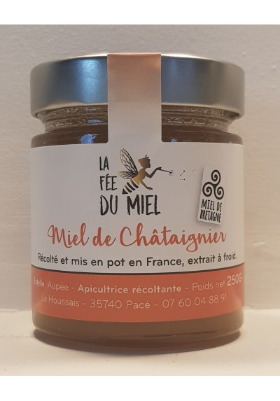 MIEL DE CHATAIGNIER LA FEE DU MIEL 250G