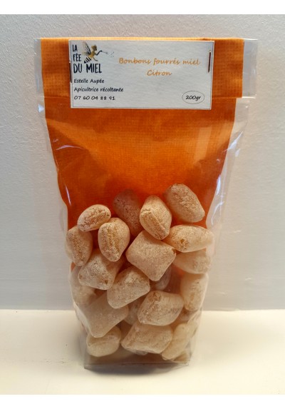 BONBONS FOURRES MIEL CITRON LA FEE DU MIEL 200G