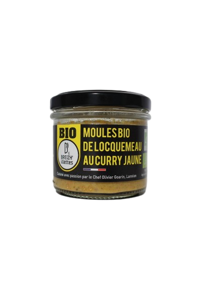 MOULES BIO DE LOCQUEMEAU ANANAS ET CURRY JAUNE 90G BREIZH'ILLETTES