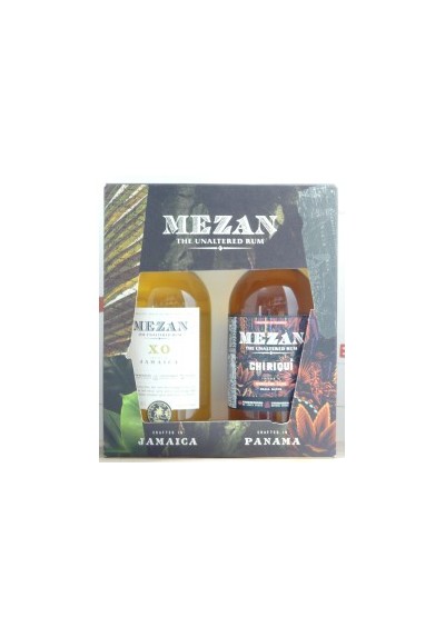 Coffret duo Mezan Jamaica XO et Chiriqui 2x35cl