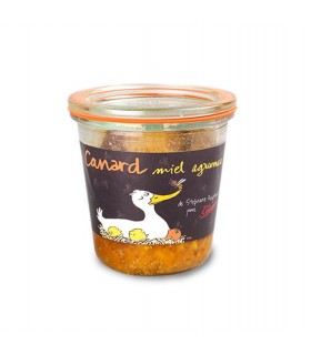 VERRINE CANARD MIEL AGRUMES 200G