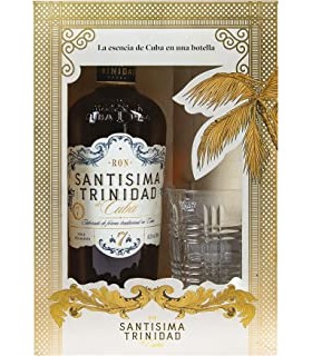 COFFRET RHUM SANTISIMA TRINIDAD 7 ANS + 1 VERRE