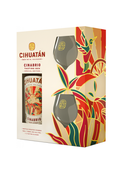 COFFRET CIHUATAN 12 ANS + 2 VERRES 40%