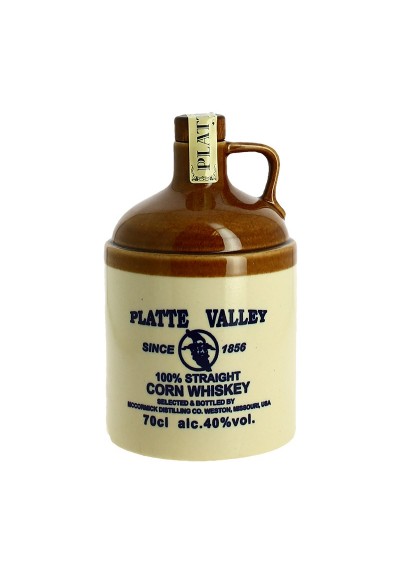 PLATTE VALLEY CRUCHON CORN WHISKEY DU MISSOURI 40° 70 CL