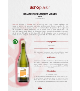 VDF - VIN BRETON - DOMAINE LES LONGUES VIGNES - GLAZ Blanc 75cl