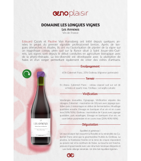 VDF - VIN BRETON - DOMAINE LES LONGUES VIGNES - LES ANNEXES Rouge 75cl