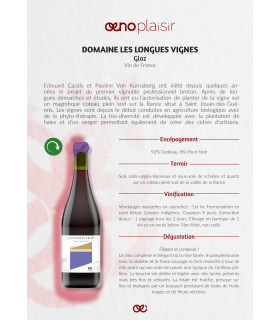 VDF - VIN BRETON - DOMAINE LES LONGUES VIGNES - GLAZ Rouge 75cl