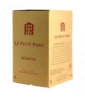 PETIT PONT RESERVE PAYS D'OC ROUGE BIB 5L