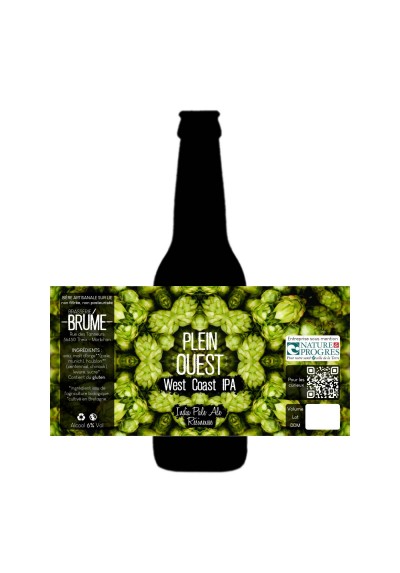 BRASSERIE BRUME - PLEIN OUEST IPA - 6% - 33cl