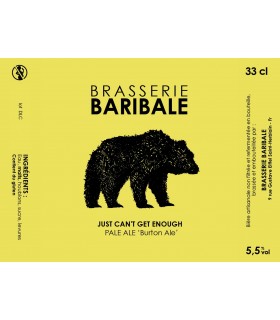 BRASSERIE BARIBALE just can't get engough PALE ALE - Burton Ale - 5.5% 33cl