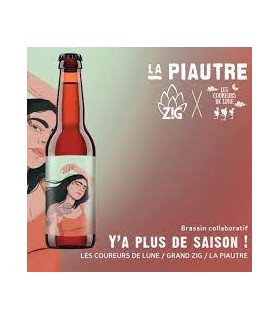 COLLAB' COUREURS DE LUNE - LA PIAUTRE Y'A PLUS DE SAISON BLONDE DRY HOP 6.3% 75cl