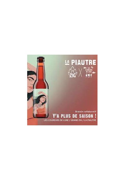 COLLAB' COUREURS DE LUNE - LA PIAUTRE Y'A PLUS DE SAISON BLONDE DRY HOP 6.3% 75cl