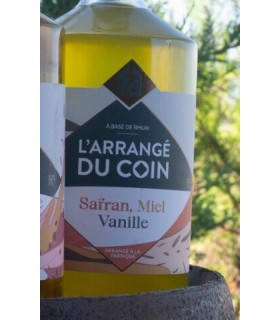 Rhum ARRANGÉ DU COIN SAFRAN MIEL VANILLE 31,5% 70cl