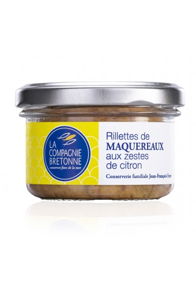 Rillettes de Maquereaux aux zestes de citron La Compagnie Bretonne 90G