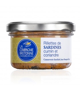 Rillettes de Sardines Cumin et Coriandre La Compagnie Bretonne 90G