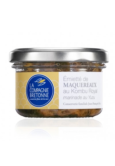 Emietté de Maquereaux au Kombu Royal et marinade au yuzu La Compagnie Bretonne 90G