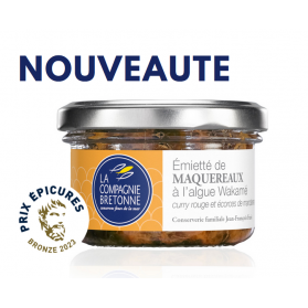 Emietté de Maquereaux Wakamé, curry rouge et mandarine La Compagnie Bretonne 90G