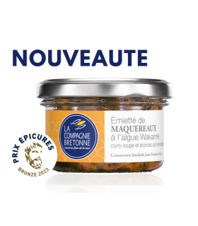 Emietté de Maquereaux Wakamé, curry rouge et mandarine La Compagnie Bretonne 90G