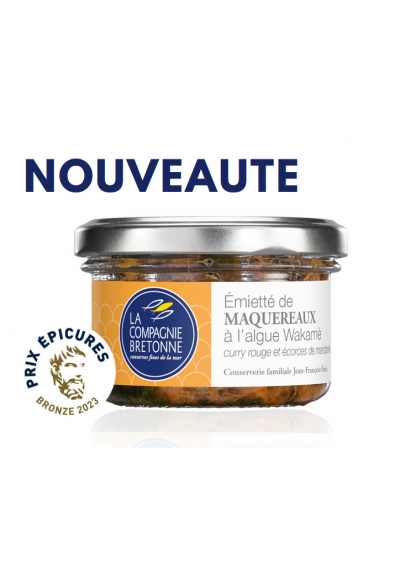 Emietté de Maquereaux Wakamé, curry rouge et mandarine La Compagnie Bretonne 90G