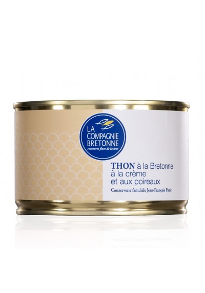 Thon à la bretonne à la crème et aux poireaux La Compagnie Bretonne 404g