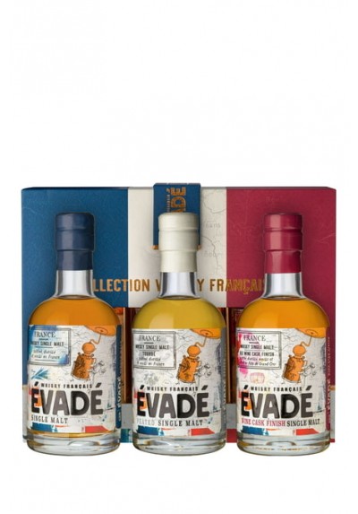 COFFRET WHISKY TRILOGIE EVADÉ 3 X 20CL 42%