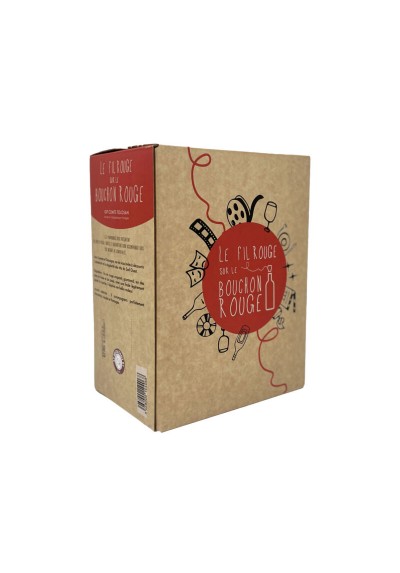 BIB 5L Rouge IGP Comte Tolosan Le Fil rouge sur le bouchon rouge Les Marmandais