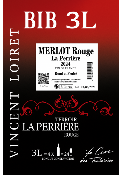 VDF MERLOT  BIB 3L RG LOIRET