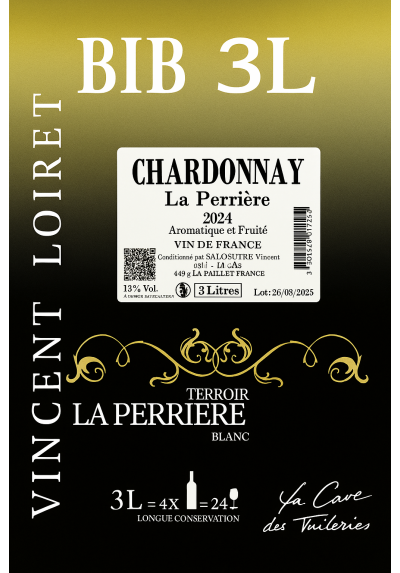 VDF CHARDONNAY LA PERRIERE VINCENT LOIRET BIB 3L