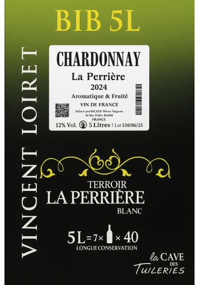 VDF CHARDONNAY LA PERRIERE VINCENT LOIRET BIB 5L
