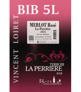 VDF PERRIERE MERLOT ROSE 5L LOIRET