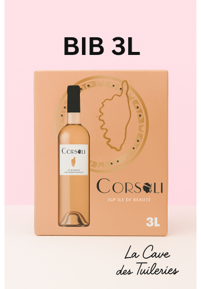 IGP IGP ILE DE BEAUTE CORSE LES VIGNERONS D'AGHIONE CORSOLI Rosé BIB 3L