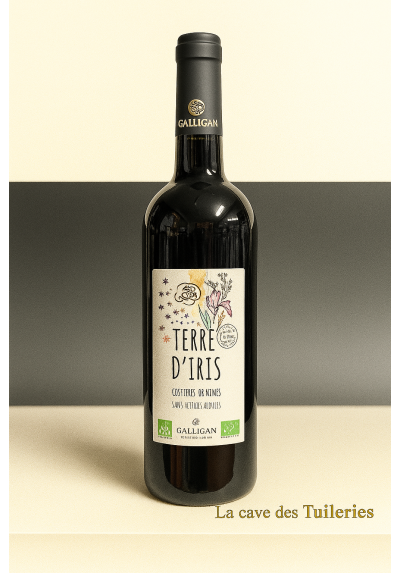 AOP Costières de Nîmes GALLICIAN SIGNATURE Terres d'Iris Rouge (Sans Sulfites Ajoutés) 75cl