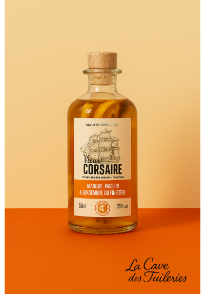 Maison Fisselier (35) Rhum arrangé Vieux Corsaire Mangue, Passion & Gingembre 29% 50cl