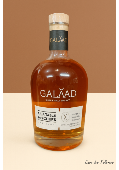 Distillerie LA MINE D'OR (56) Whisky GALAAD A LA TABLE DES CHEFS 46.4% 70cl