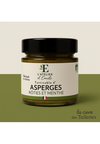 Tartinable d'ASPERGES ROTIES ET MENTHE 90g L'Atelier d'Emile
