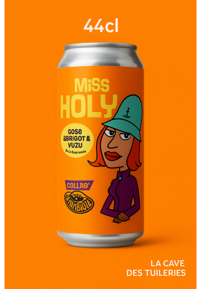 CANS 44cl Brasserie Ouest Coast Brewery (44) MISS HOLLY (GOSE Abricot,Yuzu) 4.5%