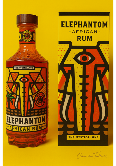 ELEPHANTOM - RHUM VIEUX - AFRICAN DARK RUM - 70CL - 43°