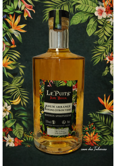 RHUM Arrangé BANANE CITRON VERT VRAC + CARAFE BELLEVILLE 35% 70CL