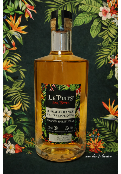 RHUM Arrangé FRUITS EXOTIQUES VRAC + CARAFE BELLEVILLE 35% 70CL