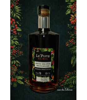 RHUM Arrangé FRUITS ROUGES VRAC + CARAFE BELLEVILLE 35% 70CL