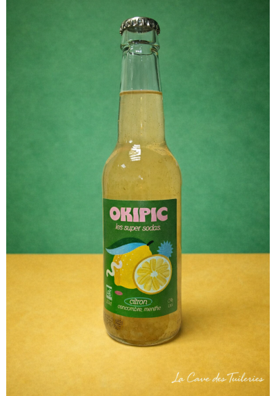 OKIPIC (35) SODAS BIO Citron, Concombre, Menthe 33cl