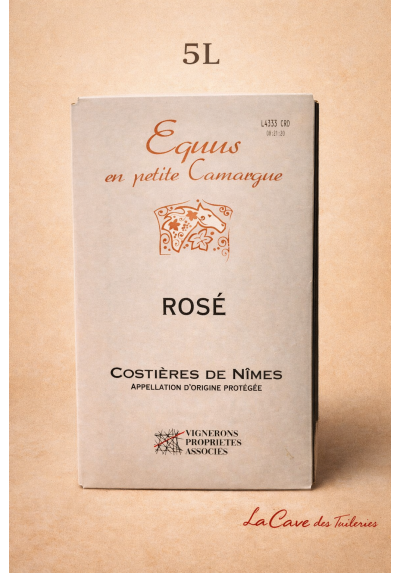 BIB 5L AOP Costières de Nimes Rosé Equus Vignerons Propriétés Associés