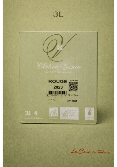AOP Costières de Nîmes CHATEAU VESSIERE Rouge BIB 3L