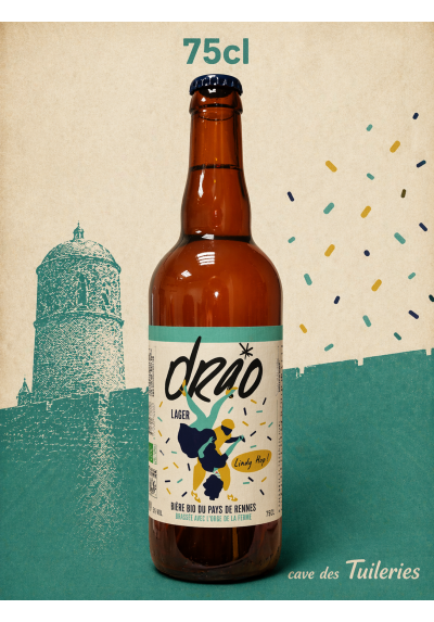 DRAO LAGER BIERE BLONDE 75CL