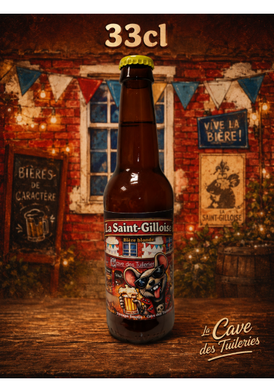 LA SAINT-GILLOISE Bière Blonde (LA DIVATTE X LA CAVE DES TUILERIES) 5% 33cl