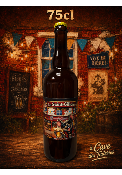 LA SAINT-GILLOISE Bière Blonde (LA DIVATTE X LA CAVE DES TUILERIES) 5% 75cl