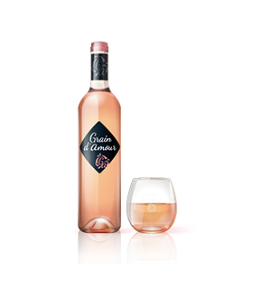 GRAIN D'AMOUR ROSE 75 CL