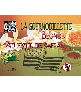 BIERE IPA BLONDE AU SAFRAN 33CL GUERNOUILLETTE